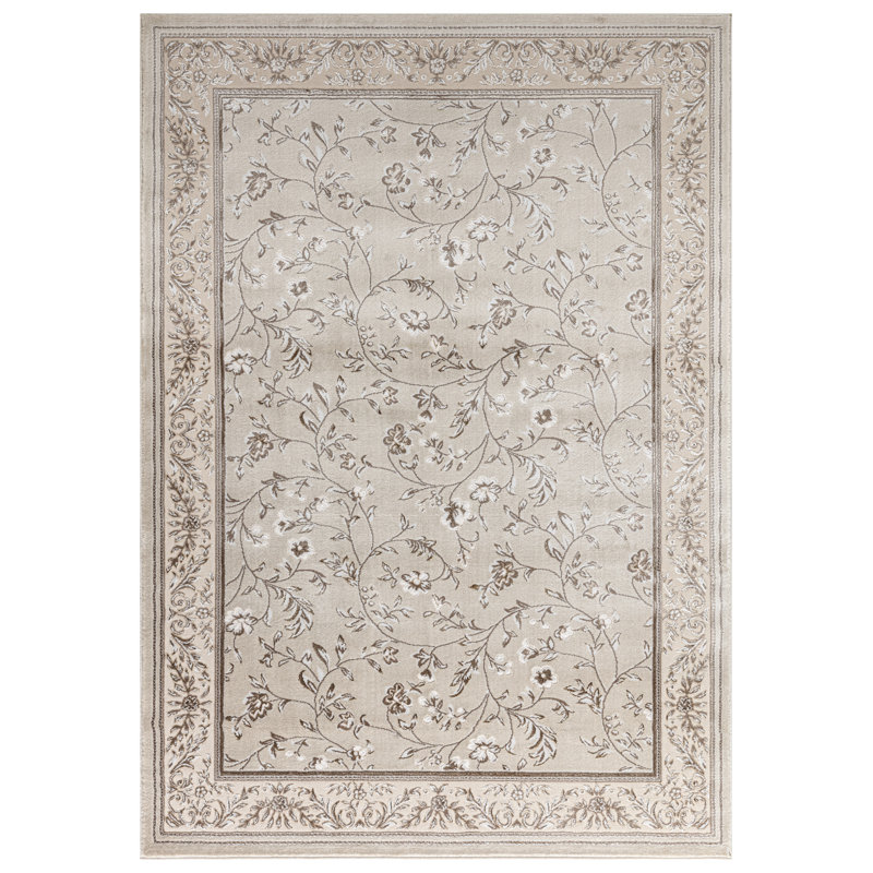 Ashiah Floral Indoor / Outdoor Area Rug, Rectangle 200 x 290 cm
