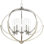 5 - Light Steel Dimmable Geometric Chandelier