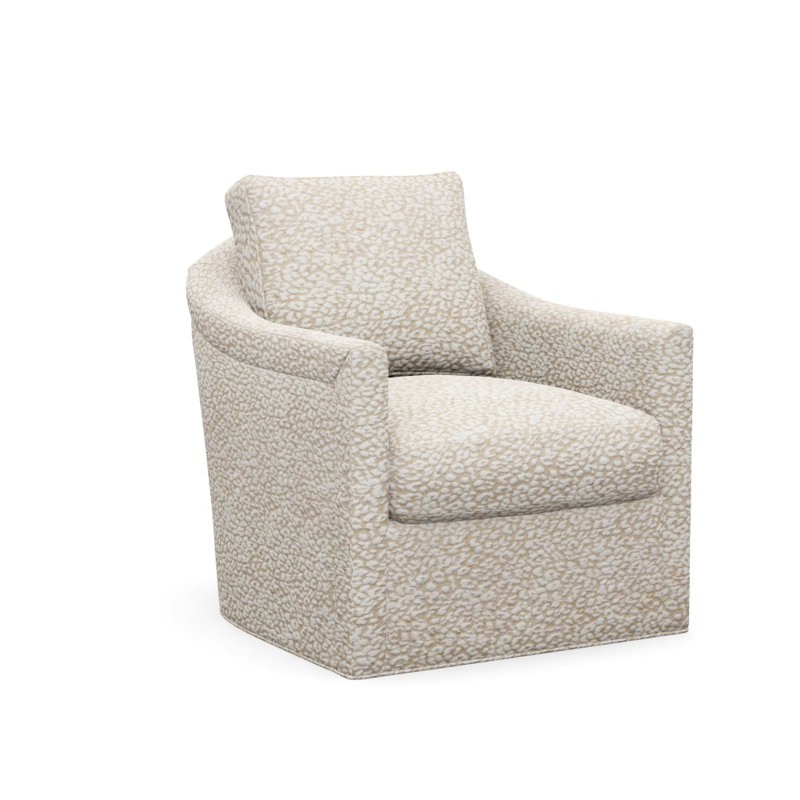 Catalina Swivel Armchair, Chevy Natural Polyester 4103-92, Expresso