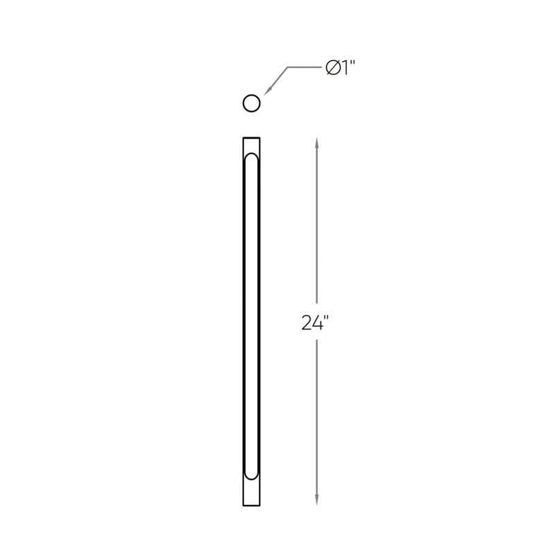 Matte Black Integrated LED Metal Pathway Light