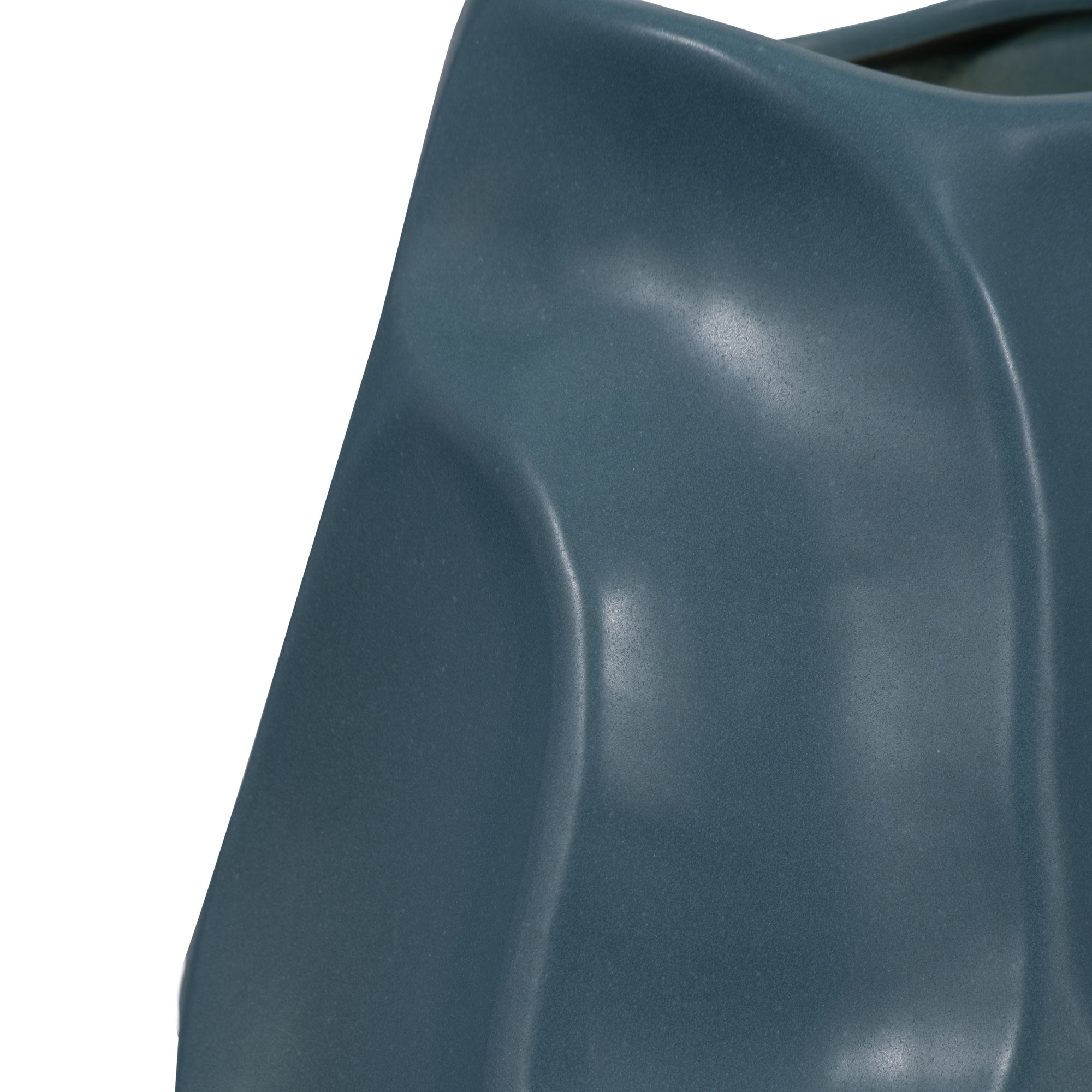 Antwerp Handmade Table Vase, Teal, 16" H x 8" W x 8" D