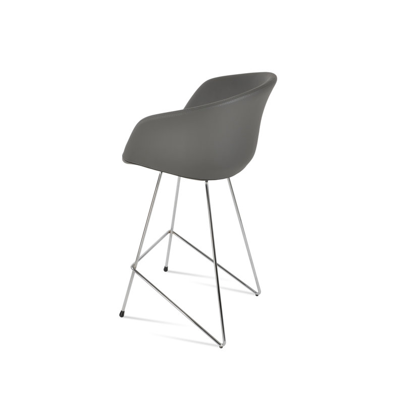 Tabouret de bar et de comptoir Tribeca Cattelan, Tabouret de comptoir (siège d'une hauteur de 24 p, Gris