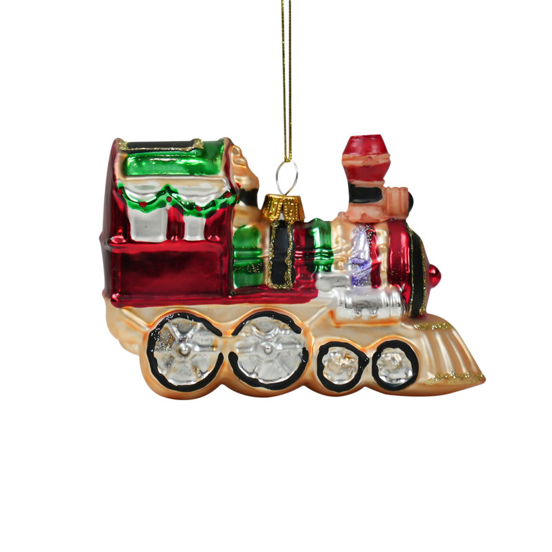 Hanging Locomotive Figurine Christmas Ornaments