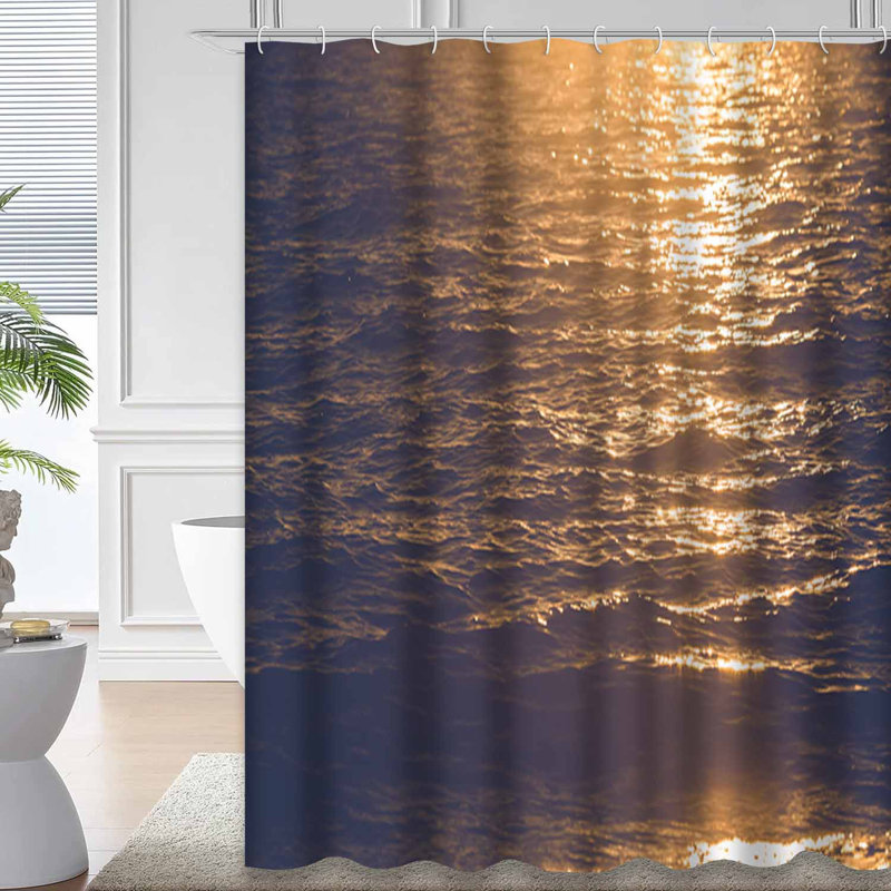 Rideau de douche Sunset Beach, L 72 po x l 84 po