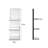 Mirrored Glass Wall Mounted Shelves 3 lay