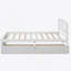 Twin Platform Storage Bed Wood Bed Frame with Two Drawers and Headboard