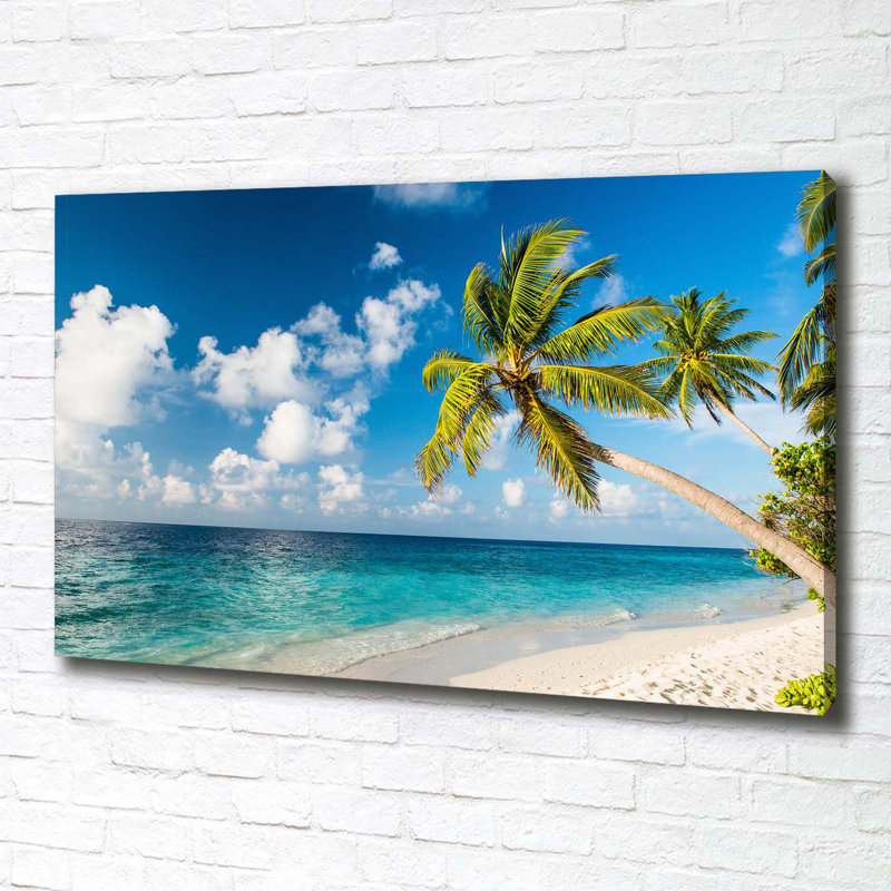 Maldives Beach - Wrapped Canvas Print