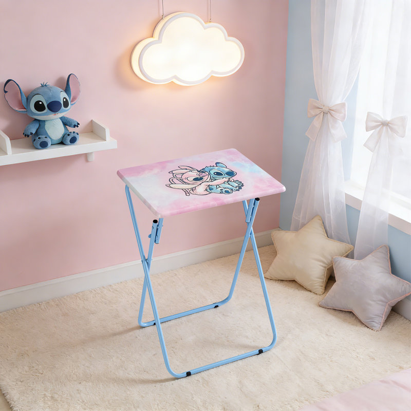 Plateau de table pliable Disney Stitch, table de collation, table portable pour ordinateur portable