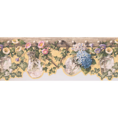 Bordure de papier peint floral et botanique Big L 15 pi x l 8,4 po Bigler