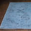 Tapis luxueux lavable à la machine, 4,9 x 7,5 pieds, 100% polyester, 1850 g / m², hauteur des poils: 0,2 pouce | Envers écologique en polyester recyclé | Parfait pour le salon et la chambre à coucher, conception douce et durable-1572348818