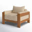 Nathanson Teak Patio Chair with Cushions