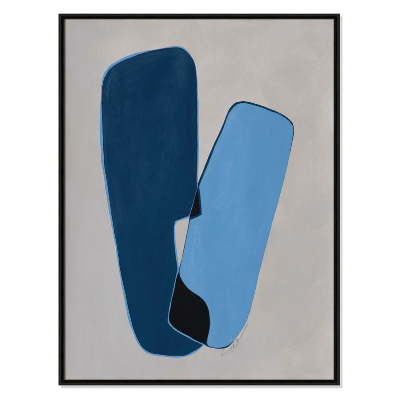 In Unity II by Filippo Ioco For Casa Fine Arts, 41.5" H x 31.5" W x 2" D, Espresso Framed