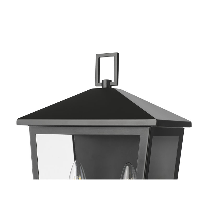 Applique murale d'extérieur 1 lumière Cardona - noir thermolaqué, H 16,5 po x l 9,25 po x P 6,5 po