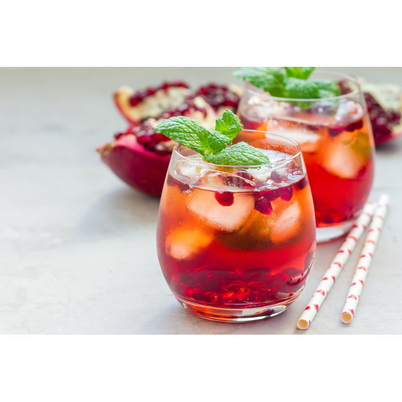 Brandessa Mojito Cocktail with Pomegranate - Photographie sur toile tendue, H 8 po x l 12 po