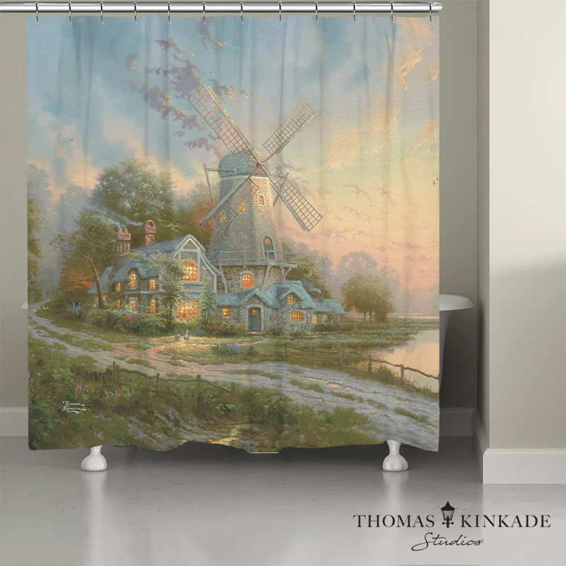 Rideau de douche Thomas Kinkade The Wind of the Spirit
