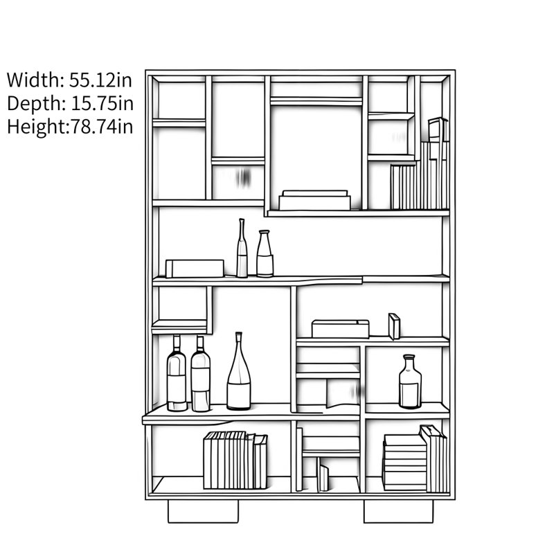 Vitrine au design simple et rétro