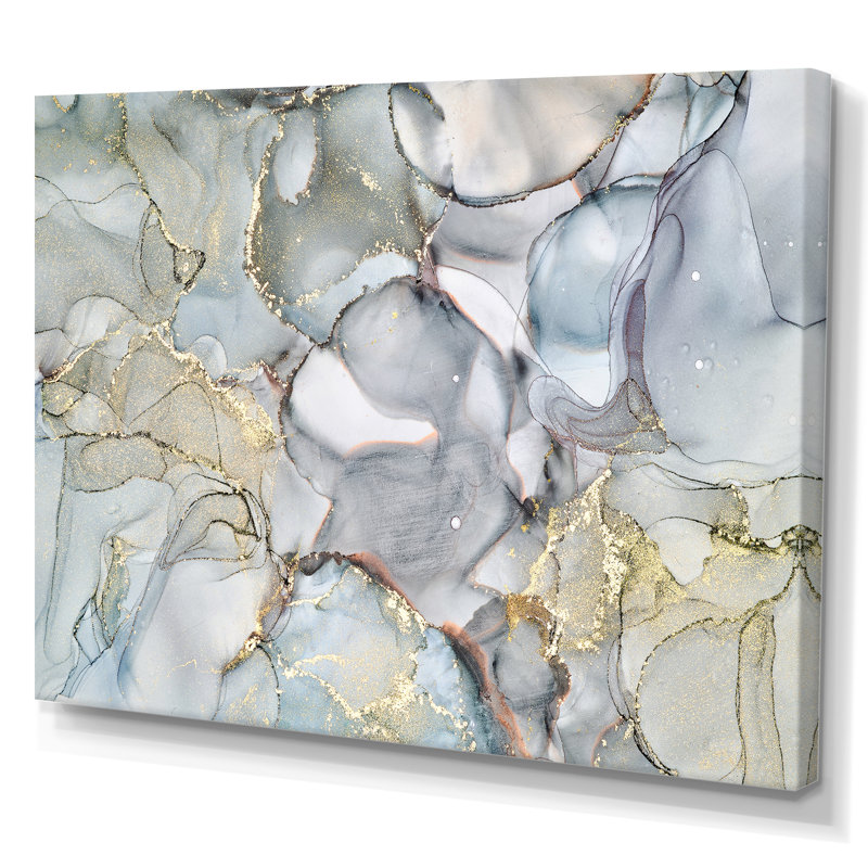 «Gray and Yellow Tender», impression sur toile, Toile tendue, H 40 po x l 60 po x P 1,5 po