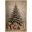 Œuvre d'art de Noël rétro, photos de salon, impression sur toile encadrée-132863222-132863223