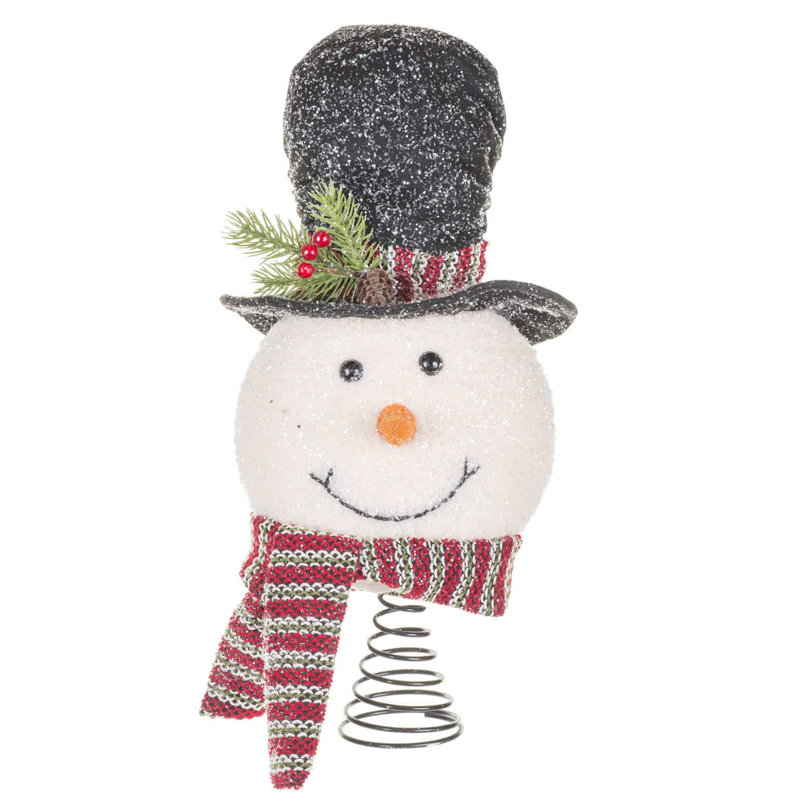 Décor de sapin bonhomme de neige crème