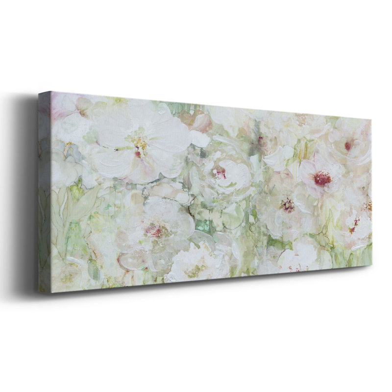 " Jardin Blanc ", 8" H x 20" W x 1.5" D