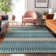 Premium Machine Washable Prisco Teal Rug