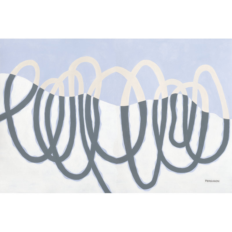 Loops III by Kathy Ferguson - Wrapped Canvas Painting, 61cm H x 91cm W