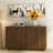 Wood Modern Buffet Cabinet with Storage, Fluted Sideboard Large Buffet with Adjustable Shelves, Credenza, Accent Cabinet Console Table-1595416497