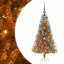 vidaXL Christmas Tree with 300 LEDs with Stand Gold PET-772991148
