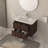 Bathroom Vanity with Sink (Dark Walnut)