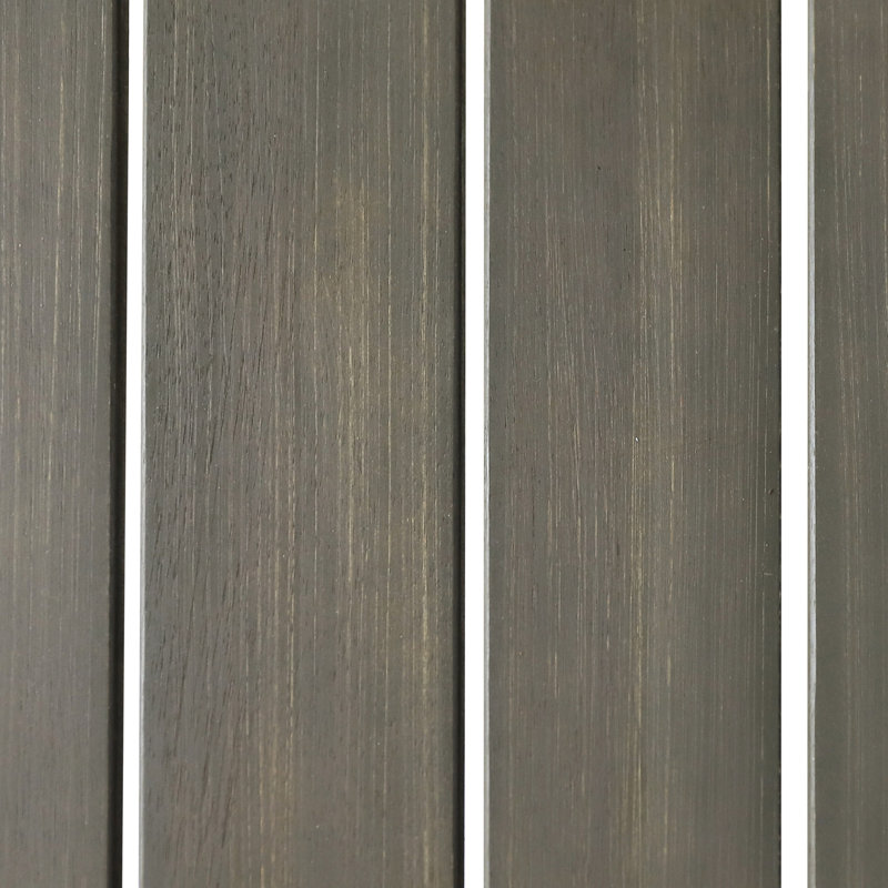 Tabourets de bar en bois pour l'extérieur, paire. Finition grise. Structure en métal avec dossier et siège à lattes. L 15,65 po x P 29,79 po, tabourets industriels modernes, 2. Bois gris, structure noire. Conception à lattes pour l'extérieur.