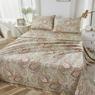Ensemble de draps pour chambre d'amis 4 pièces 100% coton