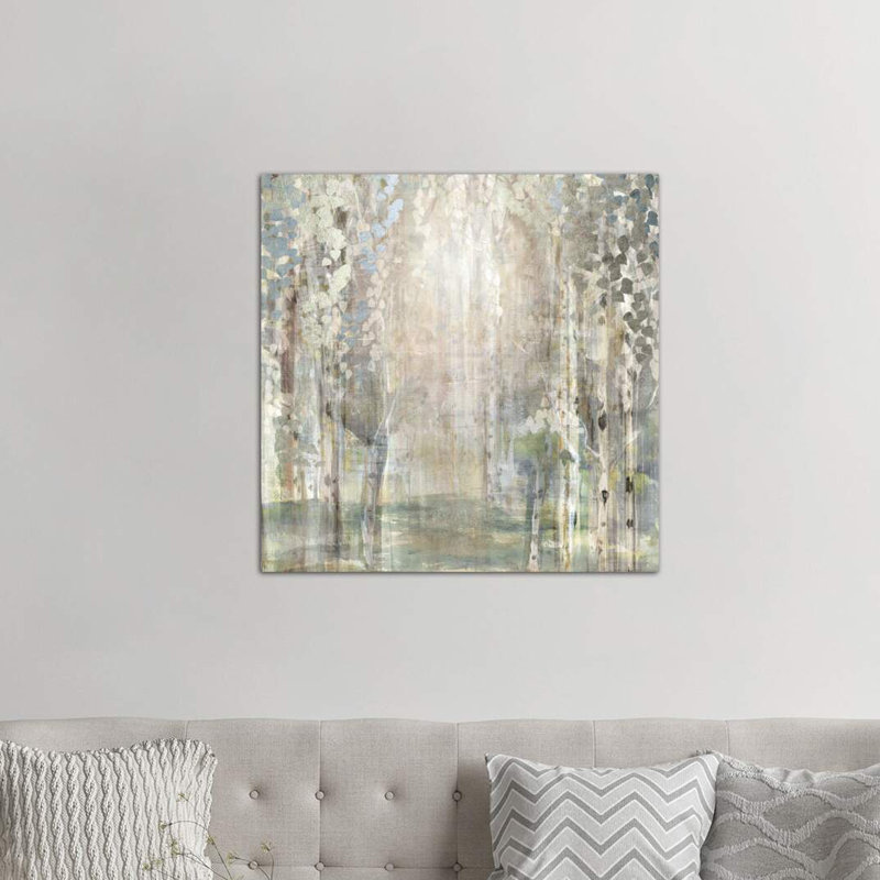 Birch Wood Clearing by Susan Jill - Wrapped Canvas Print, 93.98 cm H x 93.98 cm W x 3.175 cm D