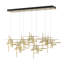 Tura 7-Light Glass Rectangular Pendant-71882329-71882337-79320073