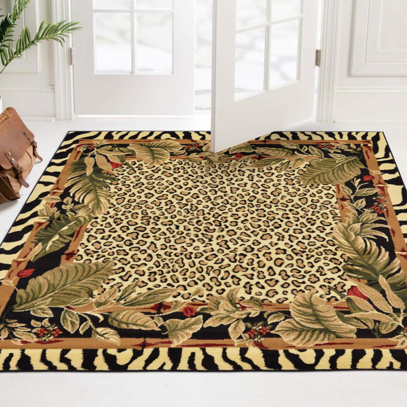 Testerman Power Loom Cream Rug, Square 5'3"