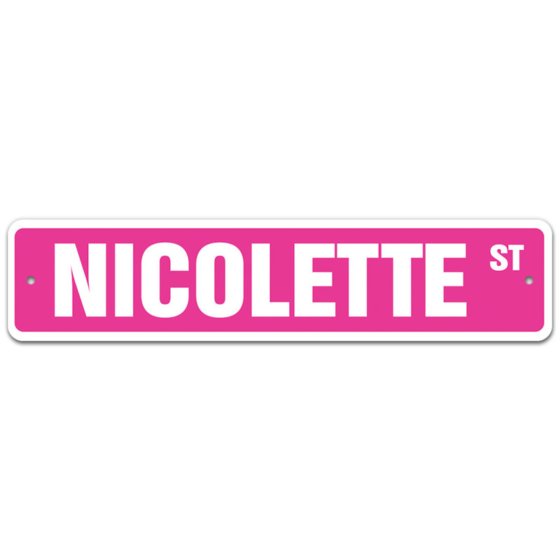 Plaque de rue Salton, H 6 po x l 24 po x P 0,1 po