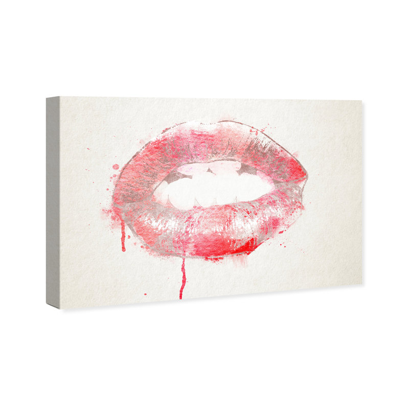 " Bite My Lips ", 16'' H x 24'' W x 0.8" D
