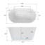 54'' x 29'' Freestanding Soaking Acrylic Bathtub-81515706