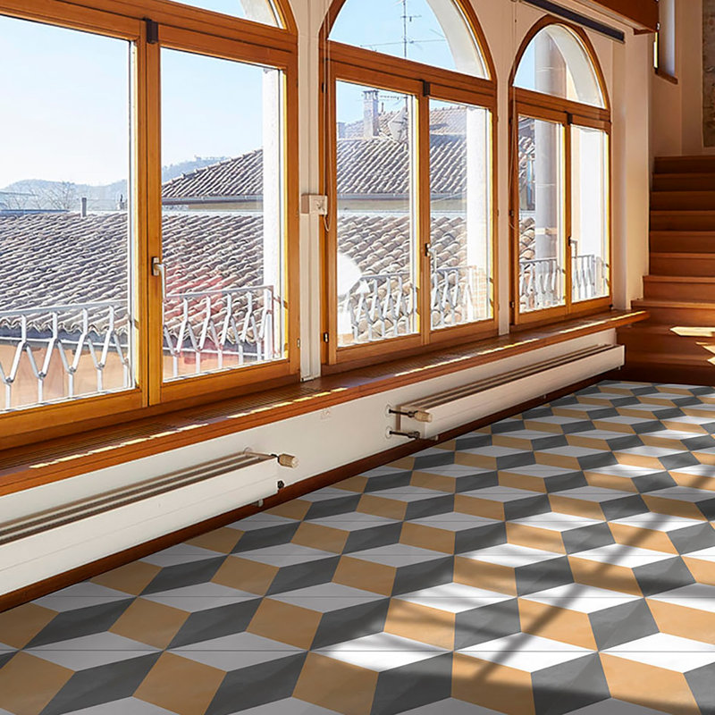 Carreau de mur et de sol en porcelaine aspect pierre 8 po x 8 po Marmette