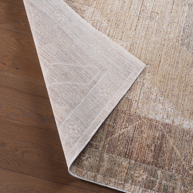 Tapis brun clair / brun Jaipur Living Divinity EBS01 Medallion (9 pi 6 po x 13 pi 2 po), Rectangle 13 pi 2 po x 9 pi 6 po