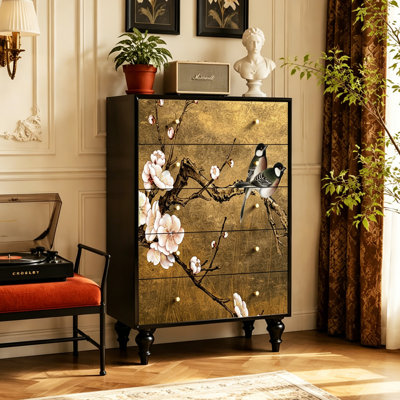 Commode d'appoint style rétro minimaliste français