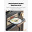 Tourne-disque vinyle en cire blanche de style Mid-Century