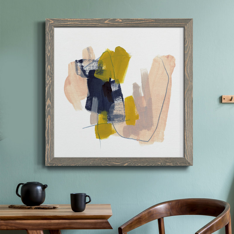 «Mosaic Boundary I-Premium», toile encadrée - prête à être accrochée, Encadré gris, H 20 po x l 20 po x P 1 po