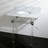 Kingston Brass Templeton 30-Inch Vanity Top with Clear Acrylic Legs (8-Inch, 3-Hole)-17298298