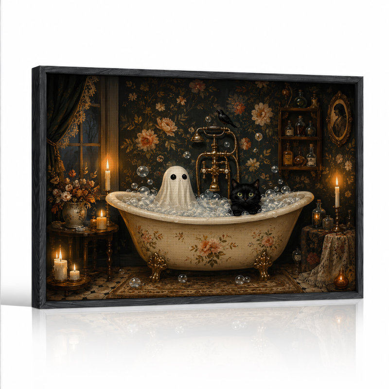 Art mural sur toile Halloween, H 18 po x l 24 po