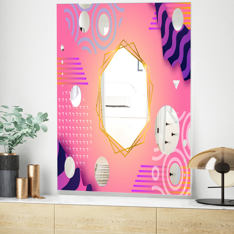 Miroir d'appoint Spacy Mid-Century, H 39,4 po x l 29,5 po