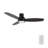 Smart DC Motor Ceiling Fan with LED Light, Remote Control, Flush-Mount-70836687-93934862
