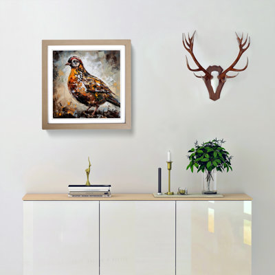Partridge Palette Knife No.1 - Single Picture Frame Print on Wood