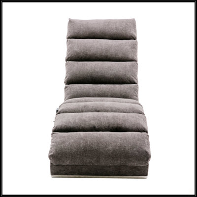 Chaise longue en lin