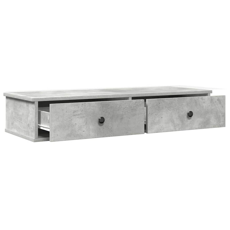112-9 Wall Mounted Shelf, Concrete grey