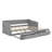 Extendable Wooden Twin Daybed With Trundle And Dual Storage Drawers-25359129